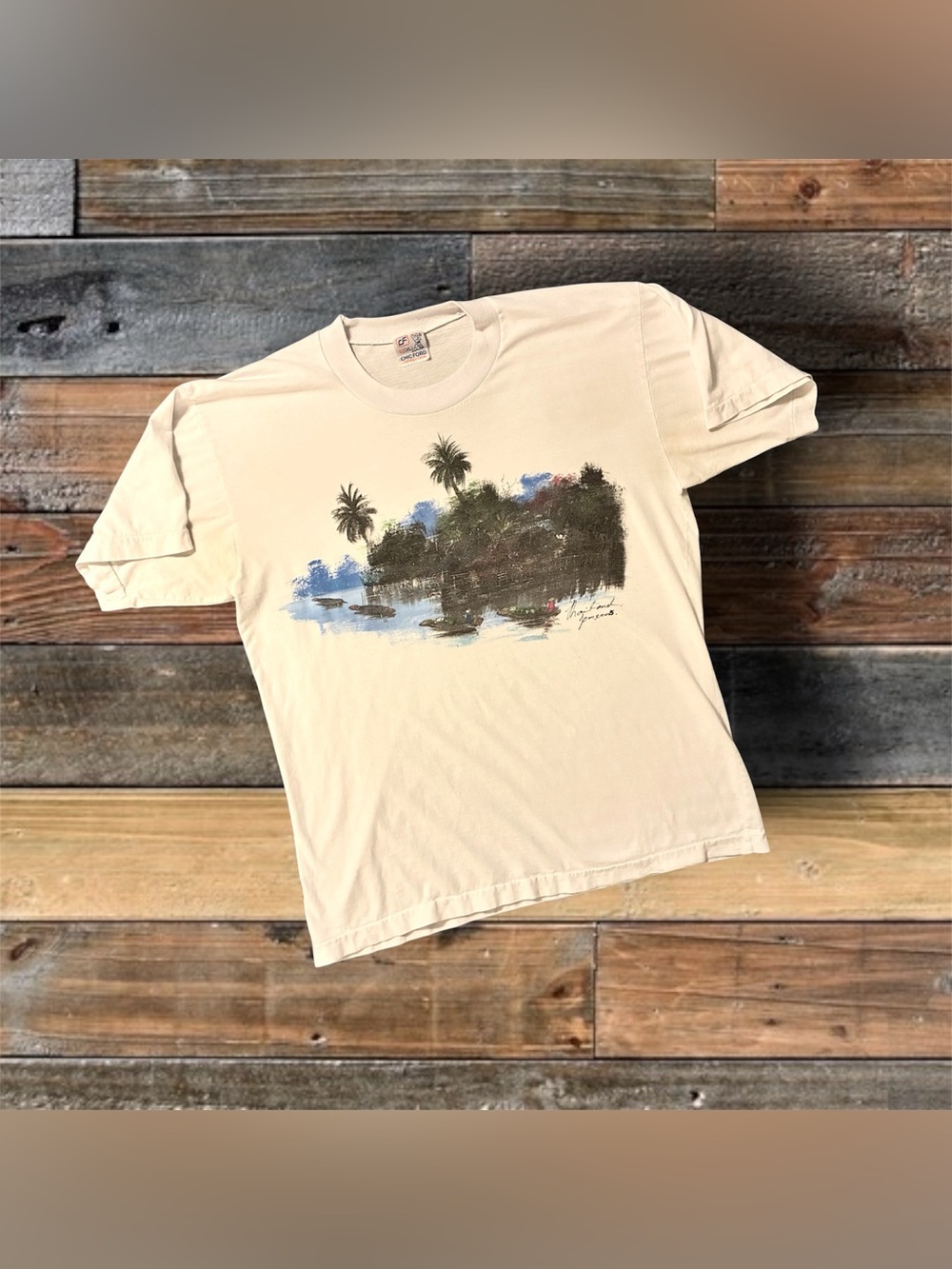 VINTAGE SINGLE STITCH “THAILAND” HAND PAINTED TSHIRT- MEN’S SIZE XL